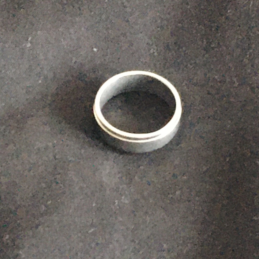 Silver wedding band